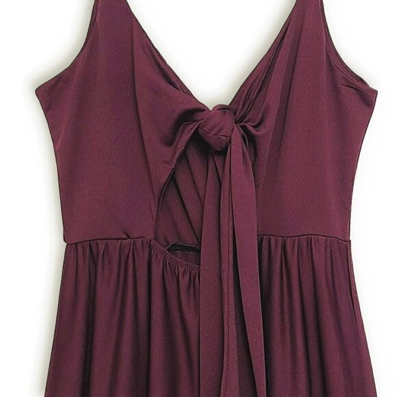 NWT ASOS Wrap Front Cami Straps Tie Back Maxi Dress - Picture 4 of 8